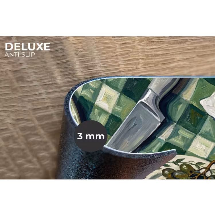 Eten - Ontbijt - Tafel - Modern - Groen Placemat vinyl groot -closeup