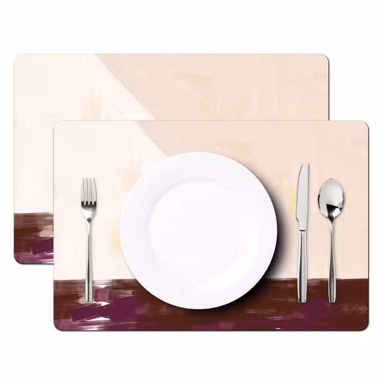 Eten - Schaal - Stilleven - Modern - Rood Placemat vinyl groot -zzsfeer2_Kitchenyeah-website