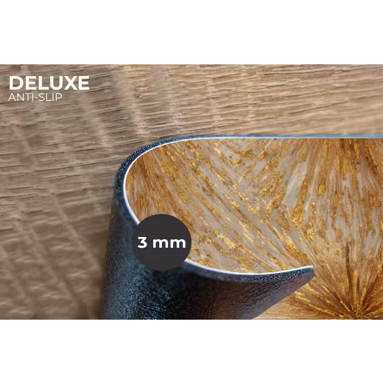 Explosie - Abstract - Goud - Wit Placemat vinyl groot 368 -closeup