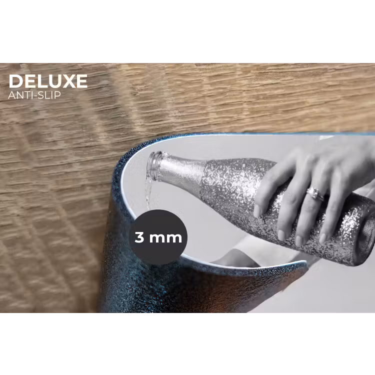 Feestelijk - Champagne - Discobal Placemat vinyl groot -closeup
