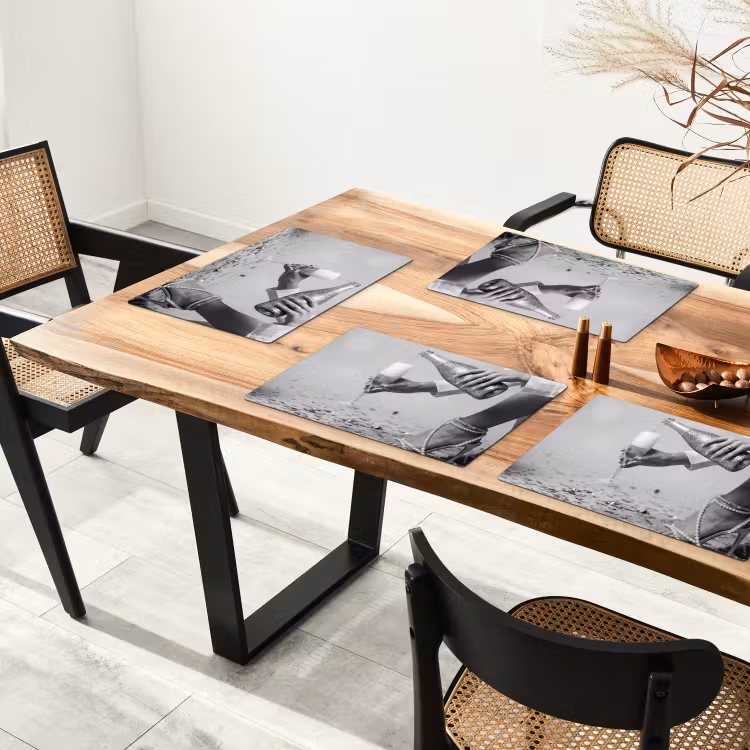 Feestelijk - Champagne - Discobal Placemat vinyl groot -zzsfeer4_Kitchenyeah-website