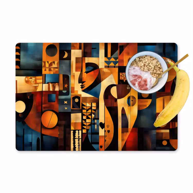 Figuren - Abstract - Symbolen Placemat vinyl groot -zzzproduct_Kitchenyeah-website