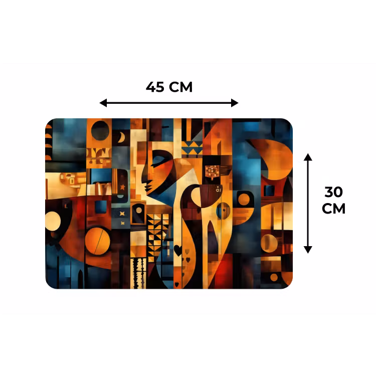 Figuren - Abstract - Symbolen Placemat vinyl groot -specs