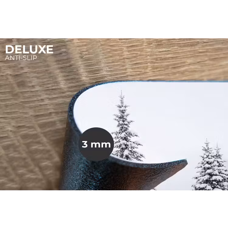 Fijnsparren - Sneeuw - Winter - Landschap - Stilte Placemat vinyl groot -closeup
