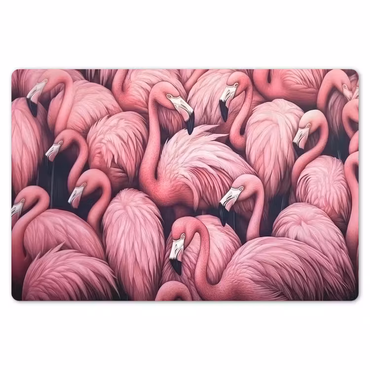 Flamingo - Roze - Dieren Placemat vinyl groot -zzsfeer1_Kitchenyeah-website