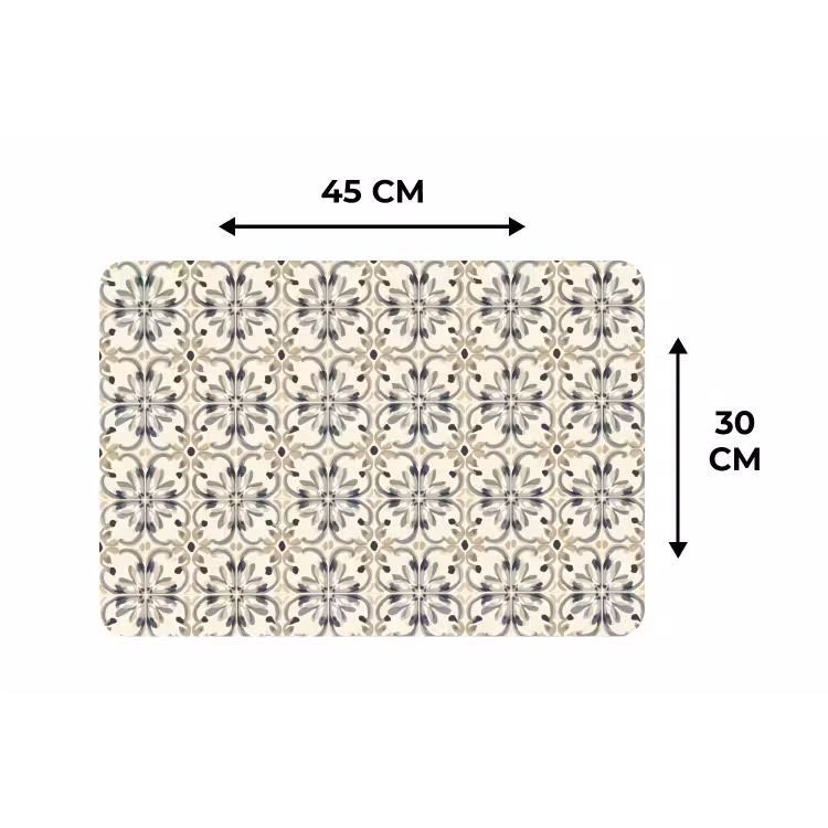 Floraal - Patroon - Kleurrijk Placemat vinyl groot 368 -specs