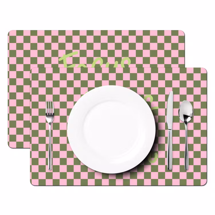 Focus - Vakken - Roze Placemat vinyl groot -zzsfeer2_Kitchenyeah-website