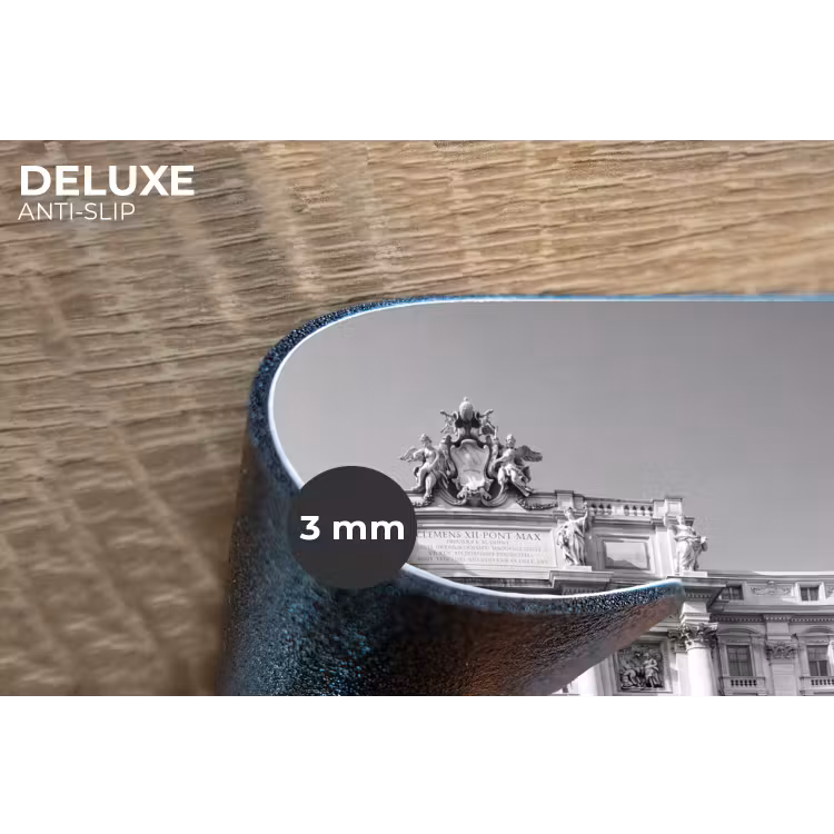 Fontein - Beelden - Architectuur - Zwart-wit Placemat vinyl groot -closeup