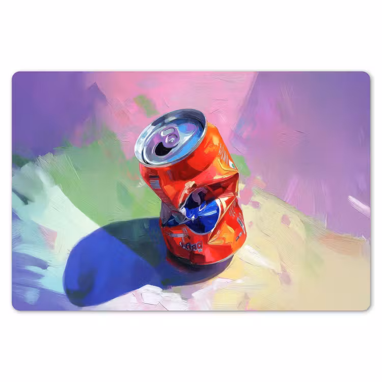Frisdrank - Blik - Paars Placemat vinyl groot -zzsfeer1_Kitchenyeah-website