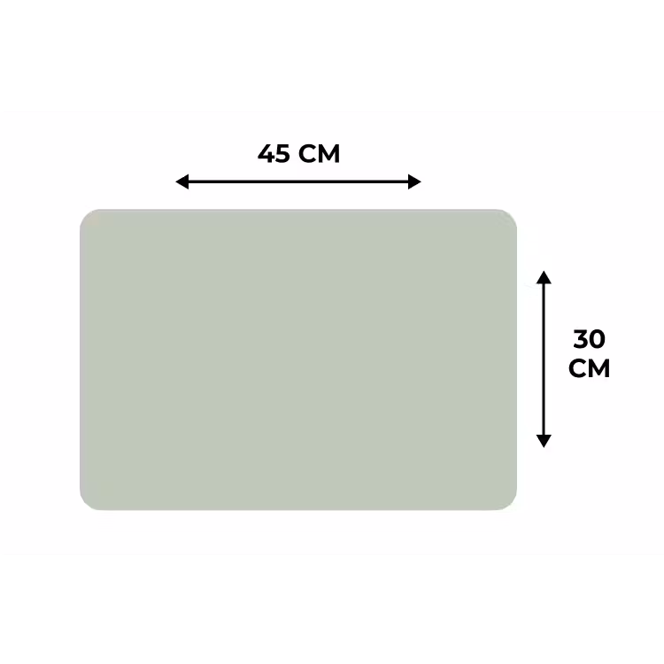 Frosted - Mint - Groen Placemat vinyl groot 368 -specs