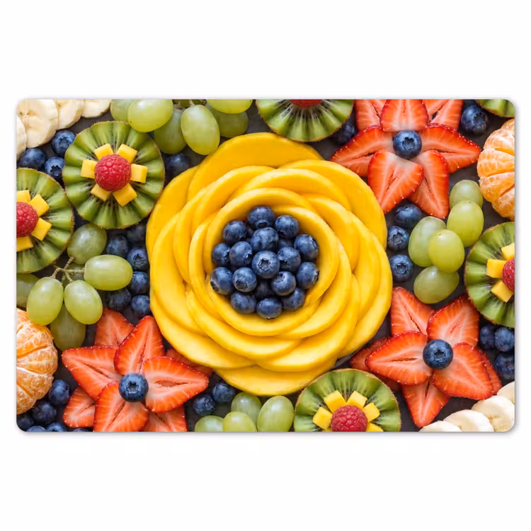 Fruit - Arrangement - Gezond - Kleurrijk - Eten Placemat vinyl groot -zzsfeer1_Kitchenyeah-website