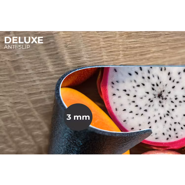 Fruit - Geopend - Tropisch - Eten - Kleurrijk Placemat vinyl groot -closeup