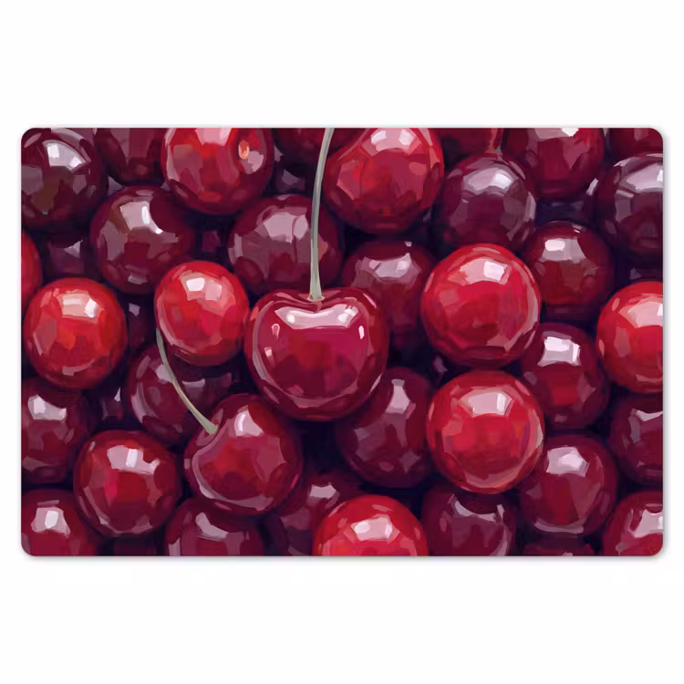 Fruit - Kersen - Eten - Modern - Rood Placemat vinyl groot -zzsfeer1_Kitchenyeah-website