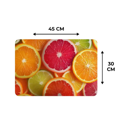 Fruit - Kleurrijk - Close up Placemat vinyl groot -specs