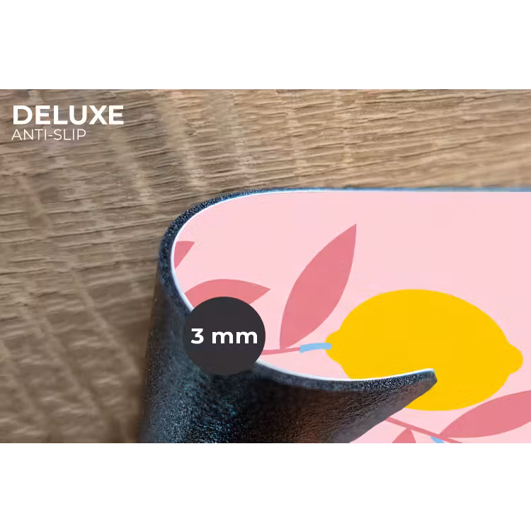 Fruit - Tak - Natuur - Abstract - Roze Placemat vinyl groot -closeup
