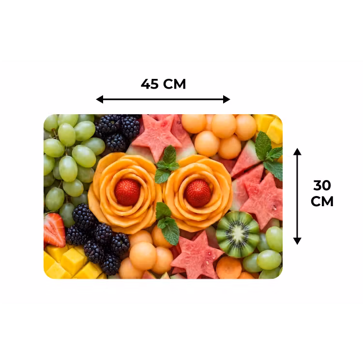 Fruit - Variatie - Kleurrijk - Vers - Eten Placemat vinyl groot -specs