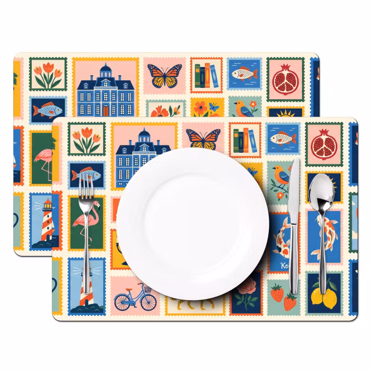 Gebouw - Koepel - Architectuur - Klassiek - Grijs Placemat vinyl groot -zzsfeer2_Kitchenyeah-website