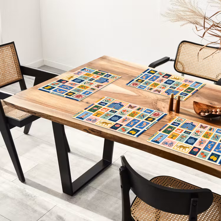 Gebouw - Koepel - Architectuur - Klassiek - Grijs Placemat vinyl groot -zzsfeer4_Kitchenyeah-website
