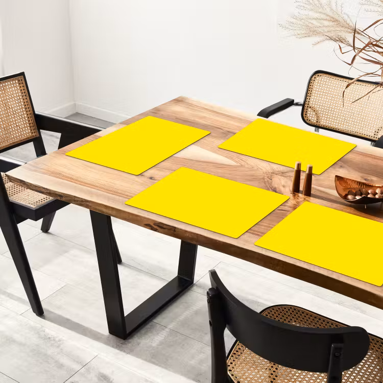 Geel - Citroen - Neon - Kleuren Placemat vinyl groot 368 -zzsfeer4_Kitchenyeah-website