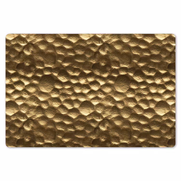 Gehamerd - Reliëf - Textuur - Bronsgoud Placemat vinyl groot 368 -zzsfeer1_Kitchenyeah-website