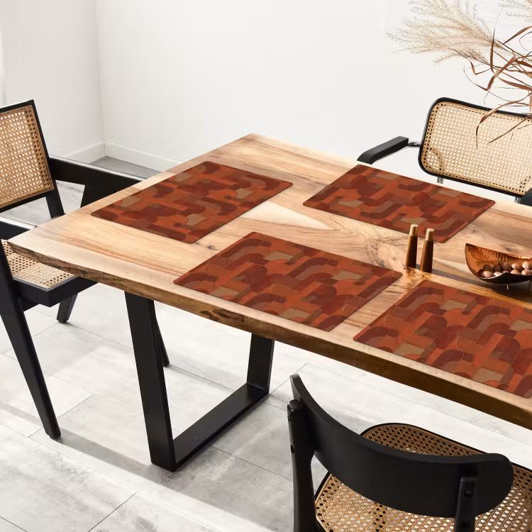 Geometrisch - Abstract - Textuur - Bruin Placemat vinyl groot 368 -zzsfeer4_Kitchenyeah-website