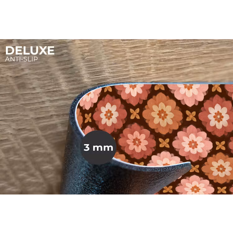 Geometrisch - Bloemen - Kleurrijk Placemat vinyl groot 368 -closeup