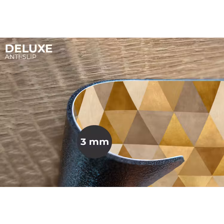 Geometrisch - Driehoek - Goud Placemat vinyl groot 368 -closeup