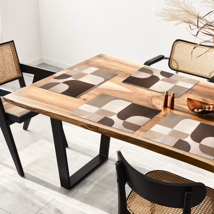 Geometrisch - Geweven structuur - Modern Placemat vinyl groot -zzsfeer4_Kitchenyeah-website