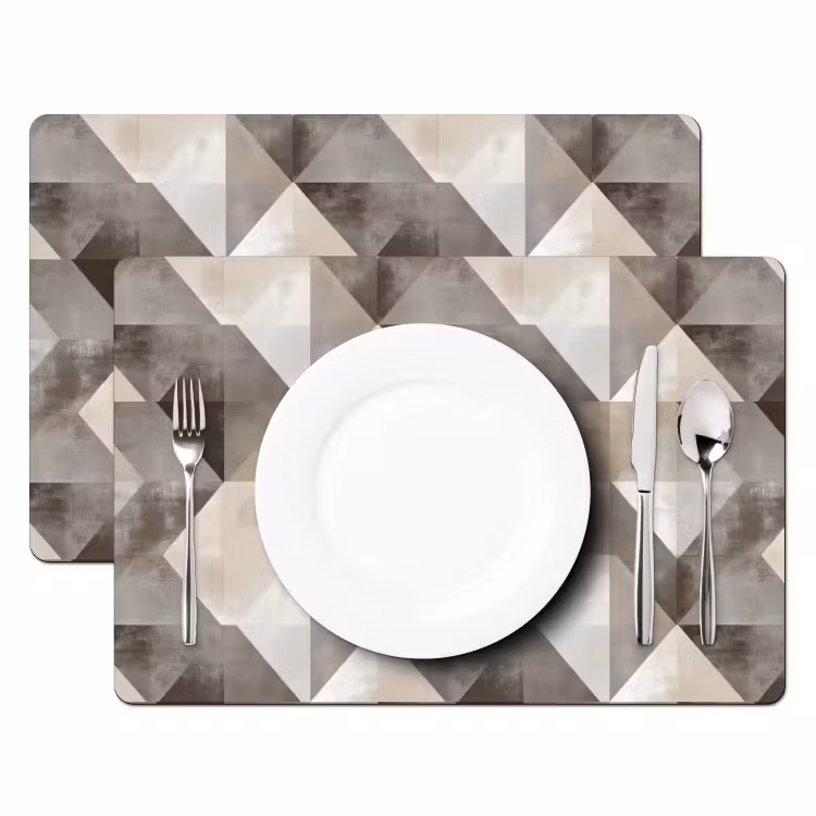 Geometrisch - Motief - Aardetinten Placemat vinyl groot 368 -zzsfeer2_Kitchenyeah-website