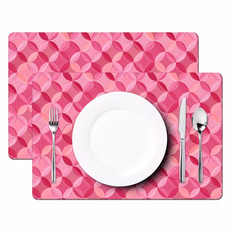 Geometrisch - Mozaïek - Modern - Roze Placemat vinyl groot 368 -zzsfeer2_Kitchenyeah-website
