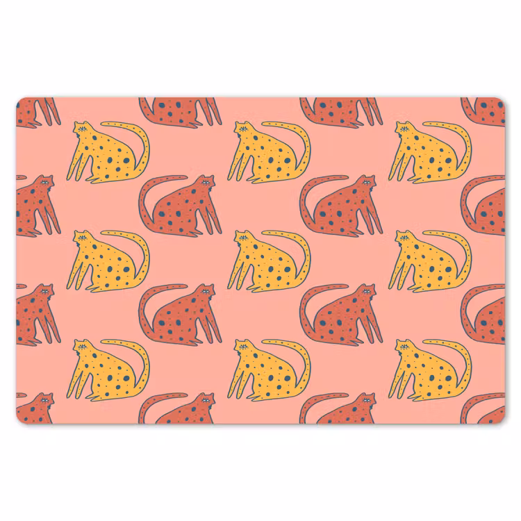 Gestipt - Katten - Zalmroze Placemat vinyl groot 368 -zzsfeer1_Kitchenyeah-website