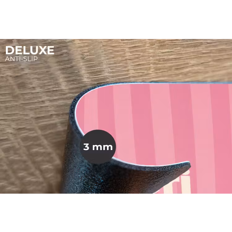 Gestreept - Roze - Chéri Placemat vinyl groot -closeup