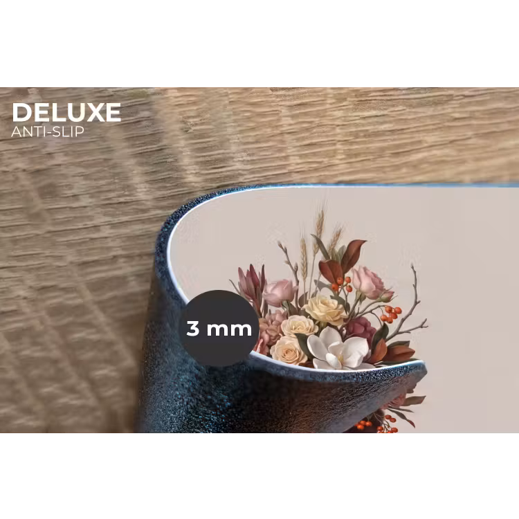 Gezicht - Boeket - Kleurrijk Placemat vinyl groot -closeup