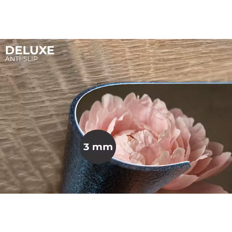 Gezicht - Roos - Roze Placemat vinyl groot -closeup