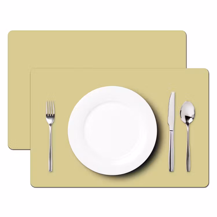 Golden - Clover - Geel Placemat vinyl groot 368 -zzsfeer2_Kitchenyeah-website