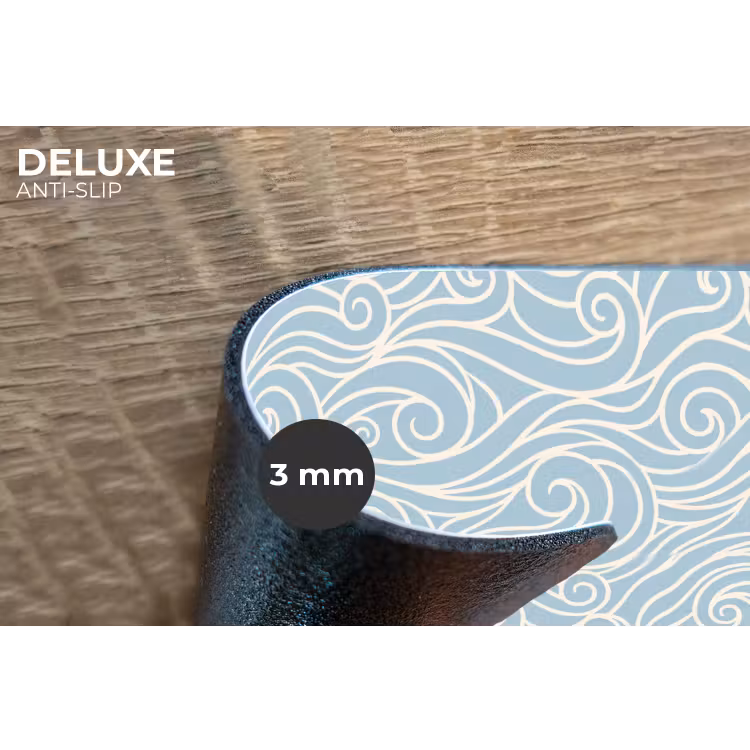 Golf - Abstract - Natuur - Modern - Blauw Placemat vinyl groot -closeup