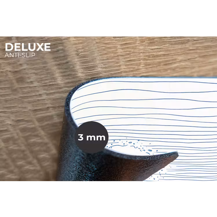 Golf - Brekende - Natuur - Minimalistisch - Blauw Placemat vinyl groot -closeup