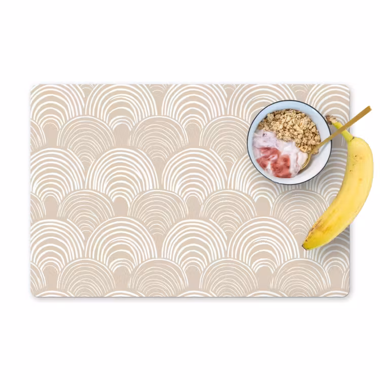 Golven - Structuur - Beige Placemat vinyl groot 368 -zzzproduct_Kitchenyeah-website