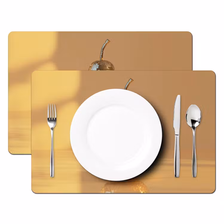 Goud - Disco - Glitter - Peer Placemat vinyl groot -zzsfeer2_Kitchenyeah-website