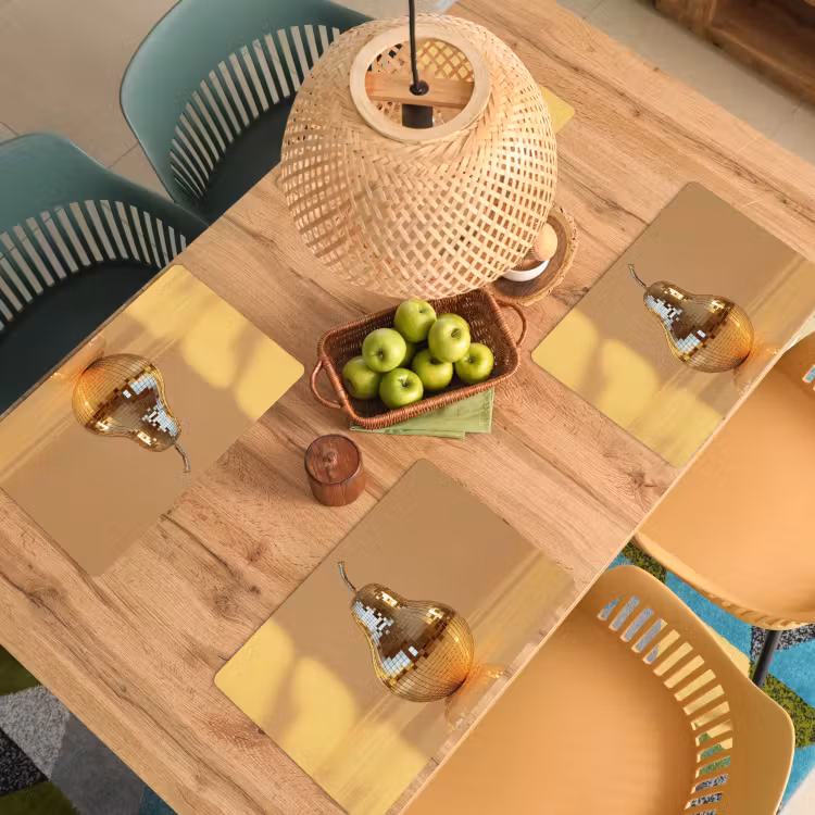 Goud - Disco - Glitter - Peer Placemat vinyl groot -zzsfeer5_Kitchenyeah-website