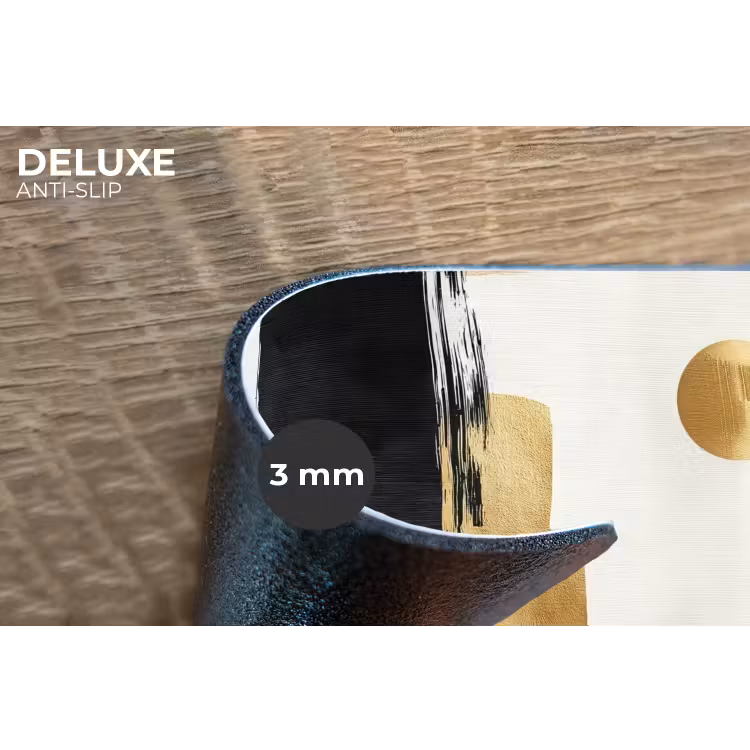 Goud - Rechthoeken - Cirkels - Abstract Placemat vinyl groot -closeup