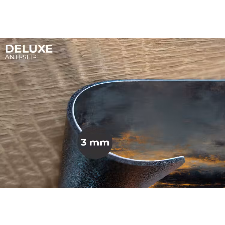 Gouden Reflectie op Water Placemat vinyl groot -closeup