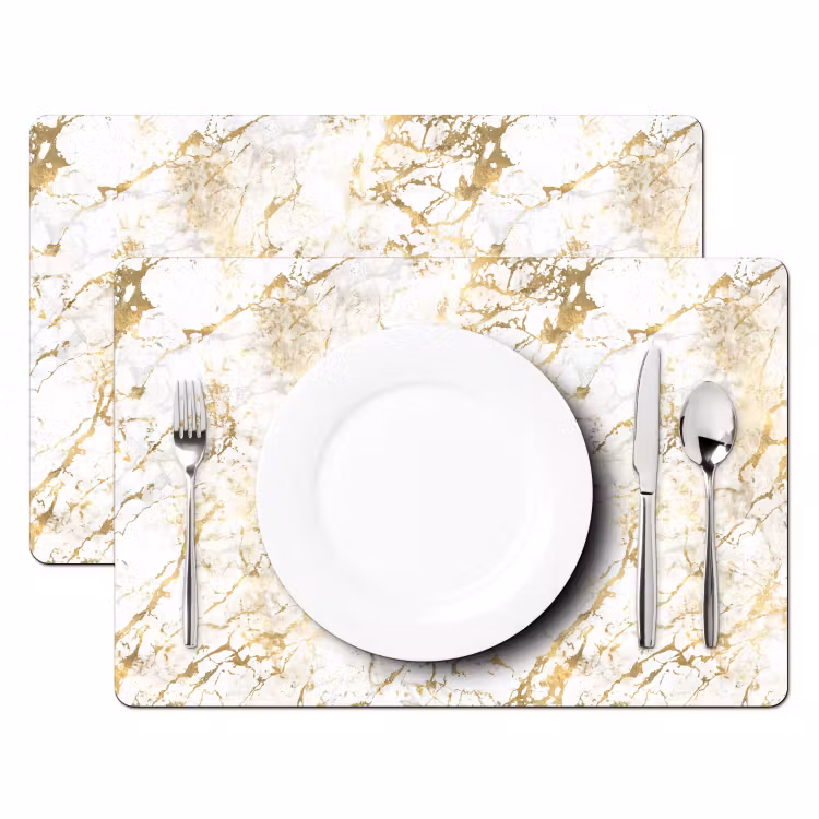 Goudspatten - Wit - Marmer Placemat vinyl groot 368 -zzsfeer2_Kitchenyeah-website