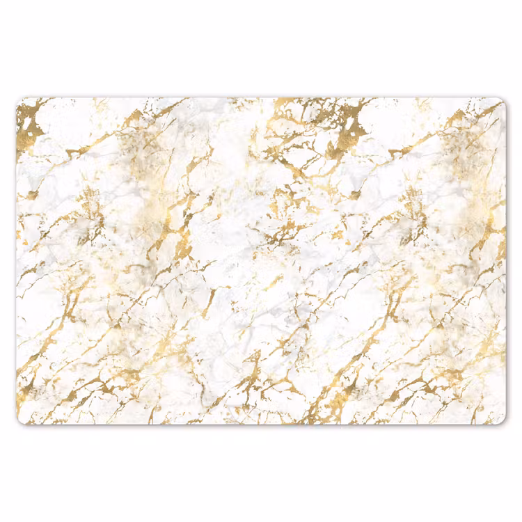Goudspatten - Wit - Marmer Placemat vinyl groot 368 -zzsfeer1_Kitchenyeah-website