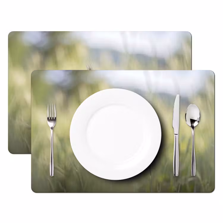 Graan - Aar - Natuur - Groen - Detail Placemat vinyl groot -zzsfeer2_Kitchenyeah-website