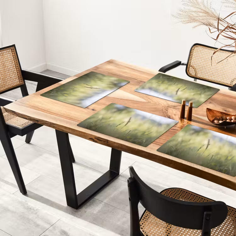 Graan - Aar - Natuur - Groen - Detail Placemat vinyl groot -zzsfeer4_Kitchenyeah-website