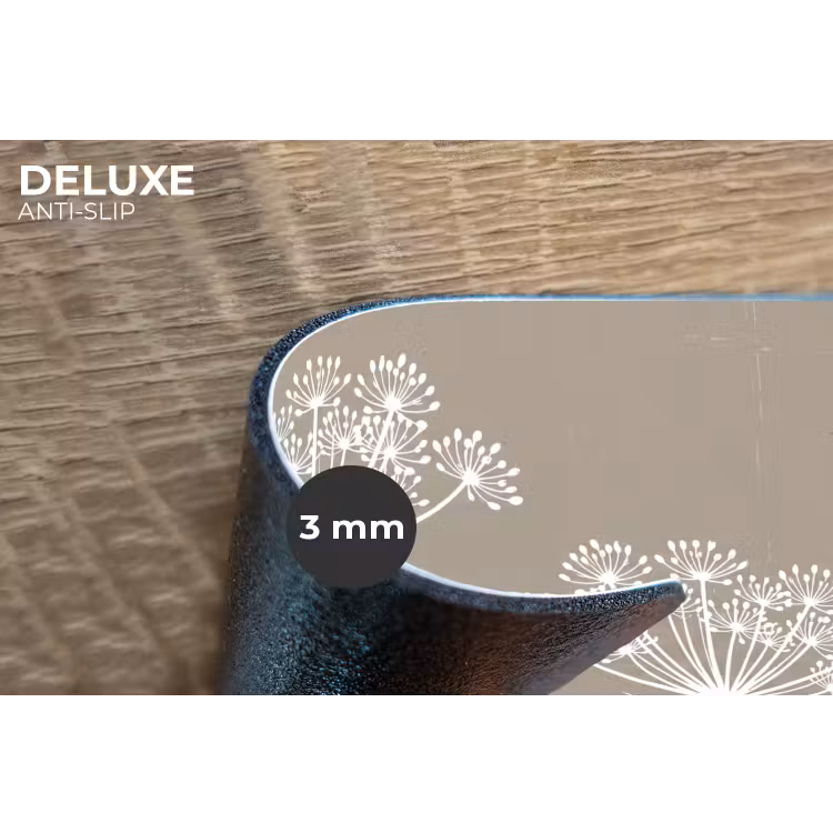 Grafisch - Fluitenkruid - Taupe Placemat vinyl groot -closeup