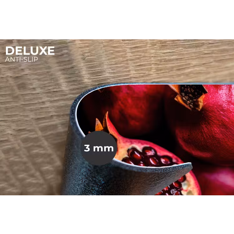 Granaatappel - Rood - Fruit Placemat vinyl groot -closeup
