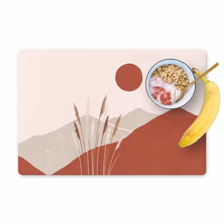 Gras - Landschap - Natuur - Abstract - Beige Placemat vinyl groot -zzzproduct_Kitchenyeah-website