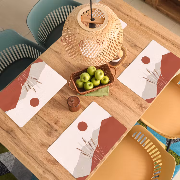 Gras - Landschap - Natuur - Abstract - Beige Placemat vinyl groot -zzsfeer5_Kitchenyeah-website